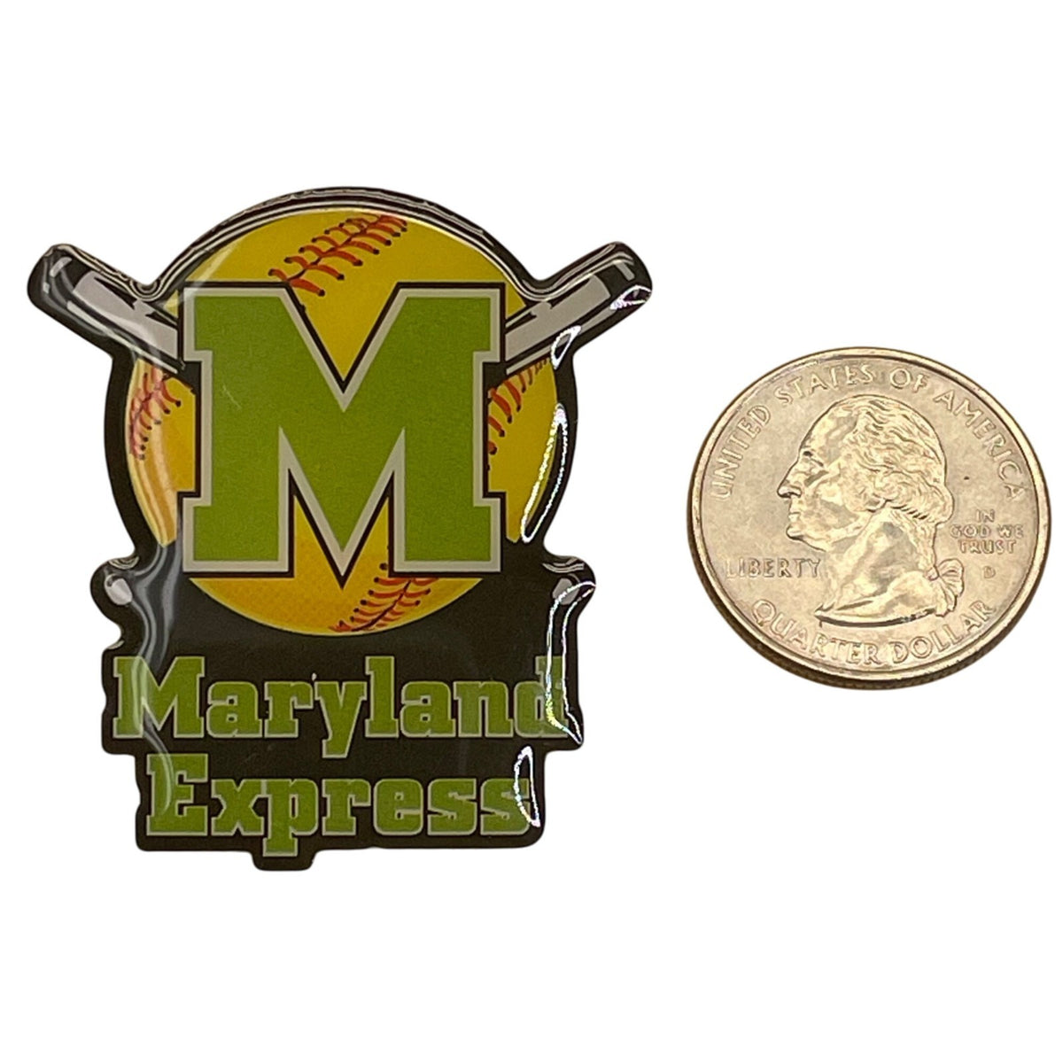 Maryland Express Softball Team Enamel Lapel Pin By Metro Pins