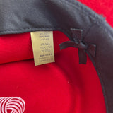 Vintage Dorfman Pasific Red Wool Felt Hat WMetalic  Ribbon