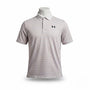 Under Armour Mens White Striped Polo Shirt UPF 50 Short Sleeve Golf Sz M
