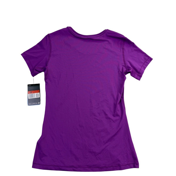 Nike Womens Purple Dri-Fit Pro Tee Shirt Athletic Top  Size L