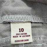 ONeill Kids Beige Bib Snow Pants Embroidered Patches Adjustable Straps Sz 10 New