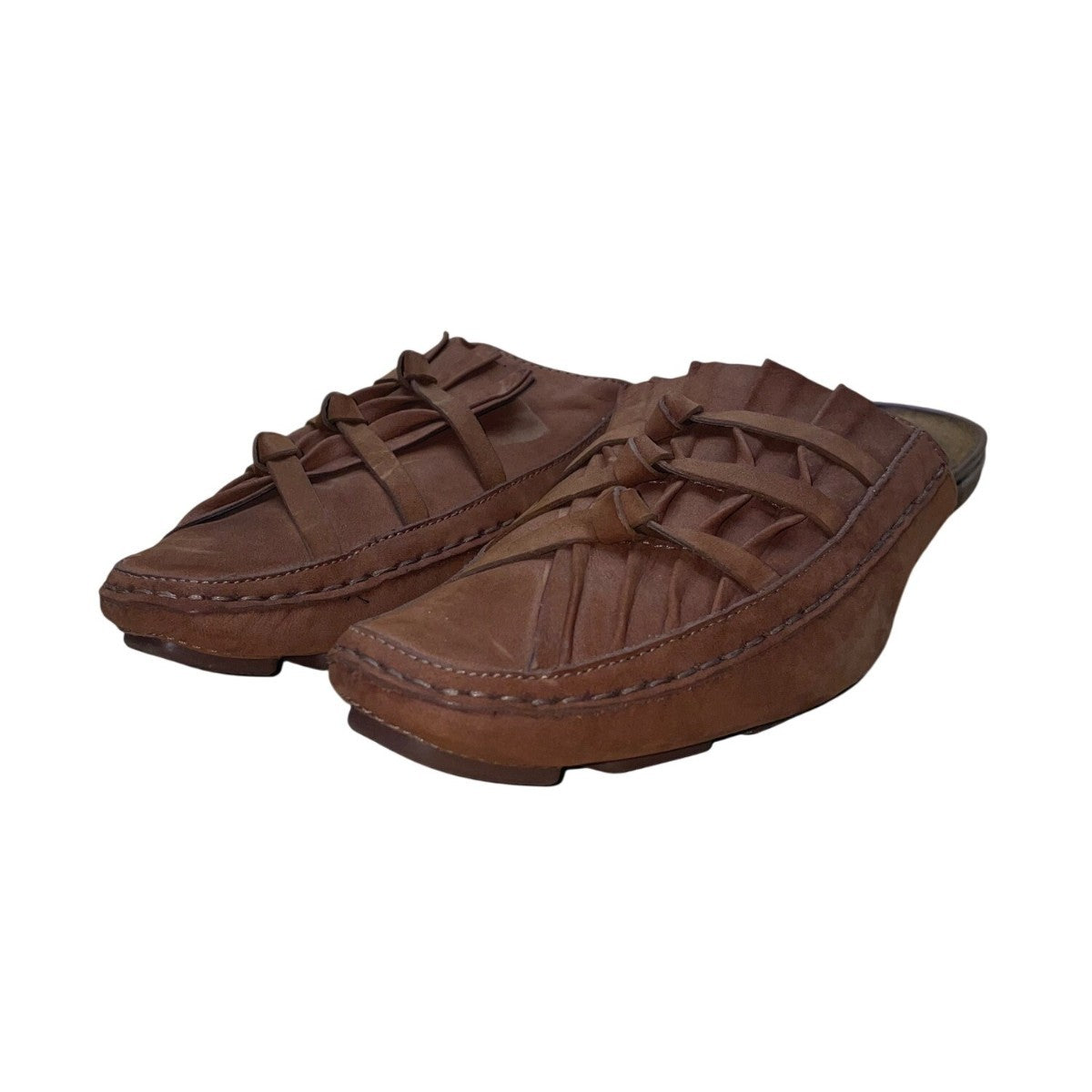 Privo By Clarks Women’s Brown Leather Slide Loafer-Style Mules Size 9.5M