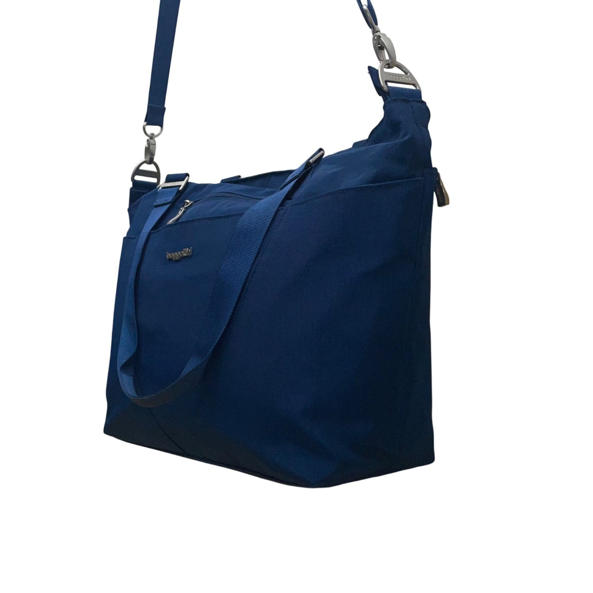 Baggallini Women’s Blue Nylon Adjustable Shoulder Strap Tote Bag