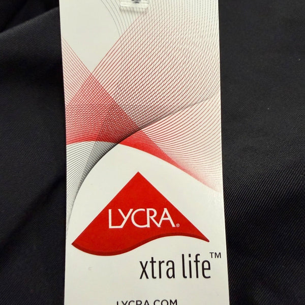 Lands End Womens Black Nylon/Spandex One Piece Swimsuit Stylish Fit Size 14