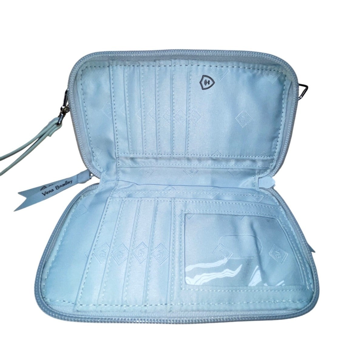 Vera Bradley Women’s Soft Sky Paisley Adjustable Strap RFID All-In-One Crossbody