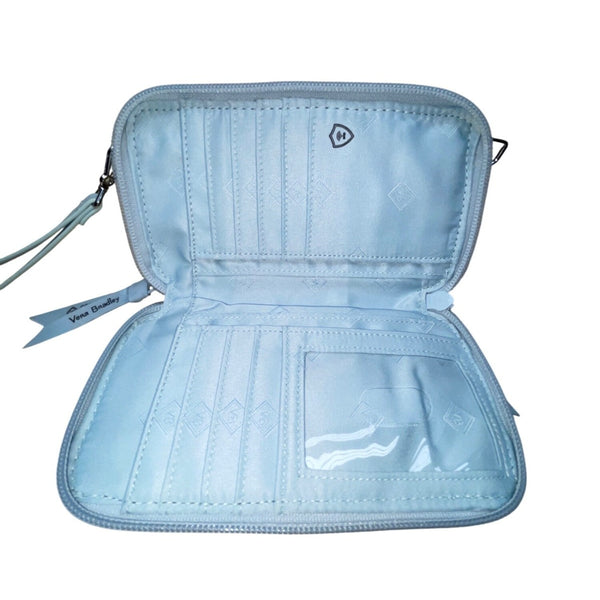 Vera Bradley Women’s Soft Sky Paisley Adjustable Strap RFID All-In-One Crossbody