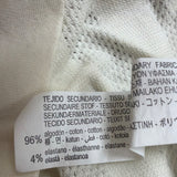 Zara Mens Cream Polo Shirthort Sleeve Ribbed Casual Size S