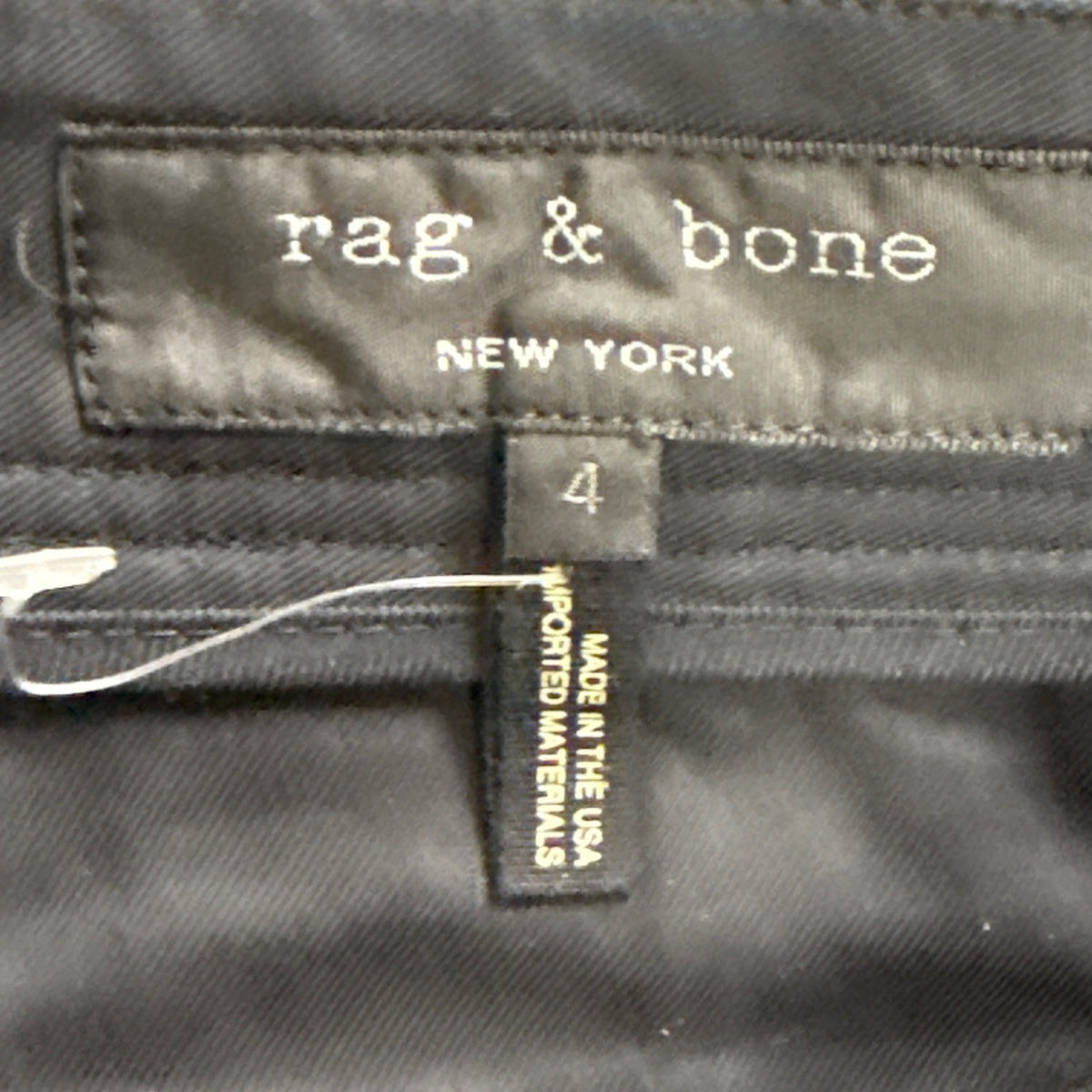 Rag & Bone Womens Blue Cotton Shorts Button Front High Waist Size 4