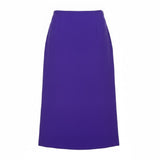 Zara Womens Purple Midi Skirt With Back Slit Size M