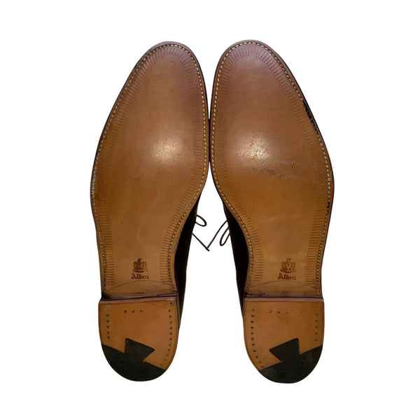 Alden Men’s Burgundy Genuine Leather Wingtip Oxfords Shoes Size 10.5