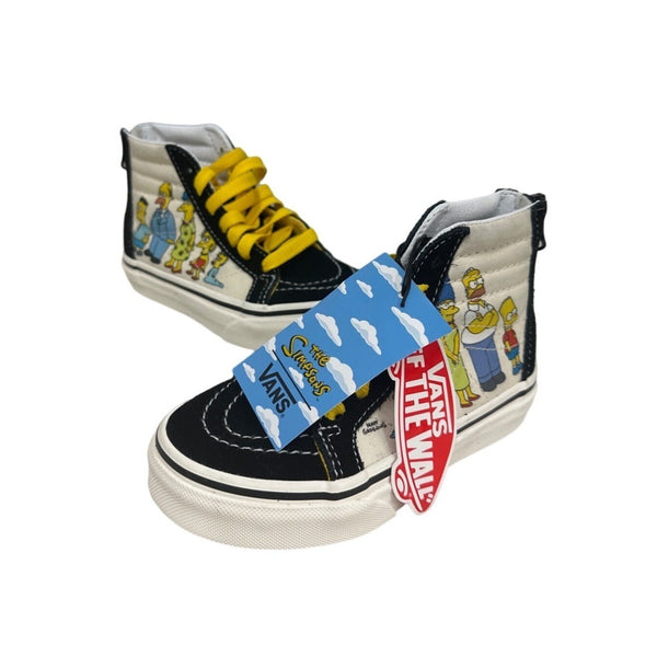 Vans Sk8 Hi Zip Kids The Simpsons 1987-2020 Sz 10.5K - NWB