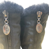 Boston Accent Women’s Black Faux Fur Weatherproof Winter Boots Size 7M