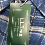 L.L.Bean Mens Rustic Blue Flannel Shirt Traditional Fit Sz XXL