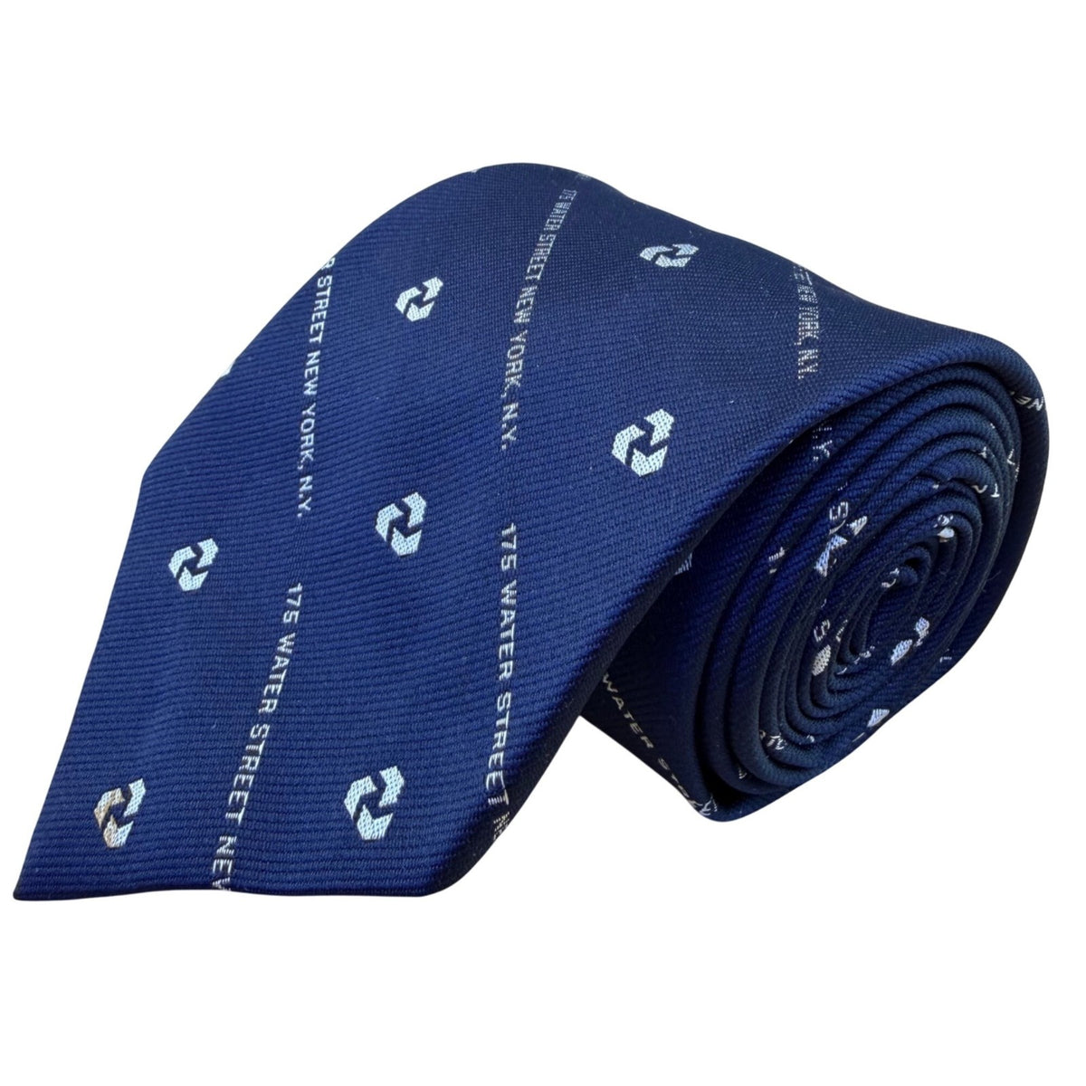Givenchy Mens Navy Logo Print Neck Tie 175 Water Street Design Elegant
