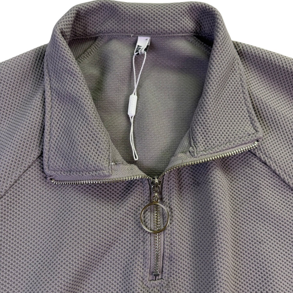 Coofandy  Womens Gray Tracksuit Zip Pullover & Elastic Waist Pants Size L
