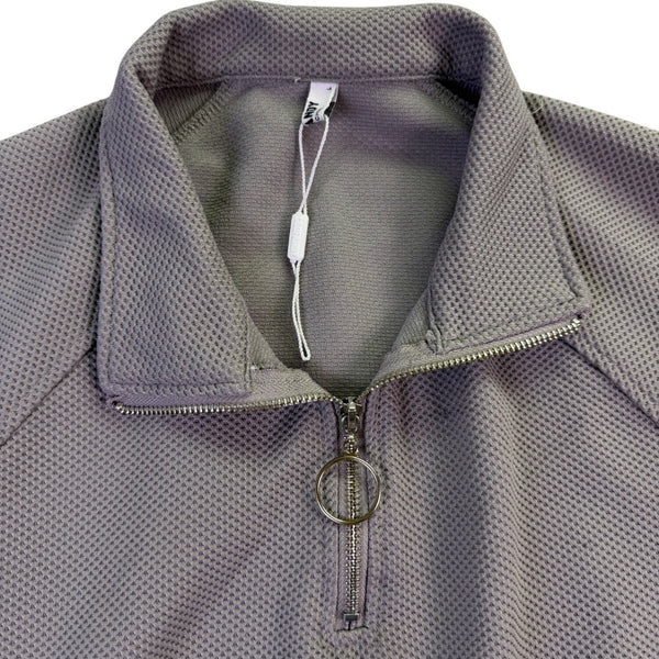 Coofandy  Womens Gray Tracksuit Zip Pullover & Elastic Waist Pants Size L