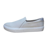 Dr. Scholls Women’s White Embossed Upper Be Free Slip On Nova Sneakers 9.5M