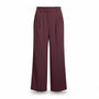 Express Womens Burgundy Wide-Leg Pants Recycled Polyester Blend Size M