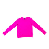 Halogen Womens Pink Merino Wool Crewneck Sweater Long Sleeve Sz M