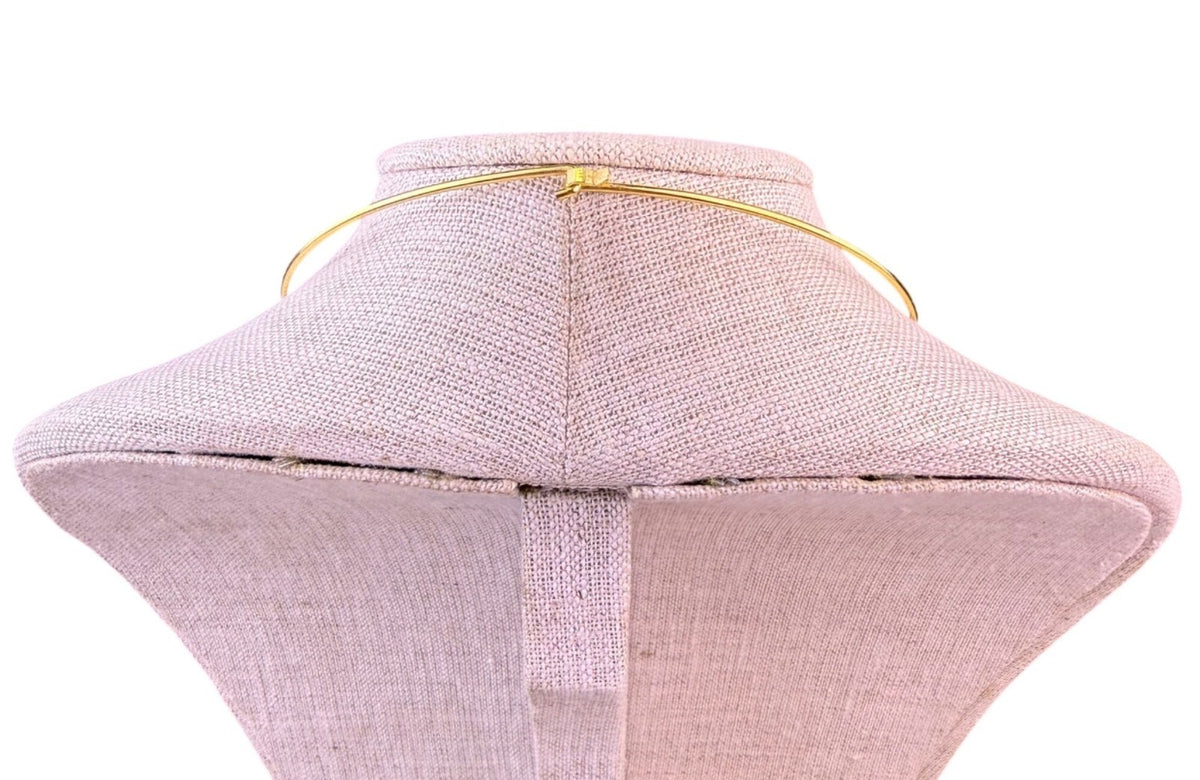 Panetta Womens Gold Tone Necklace W/ Wire Wrapped Lapis Lazuli Pendant