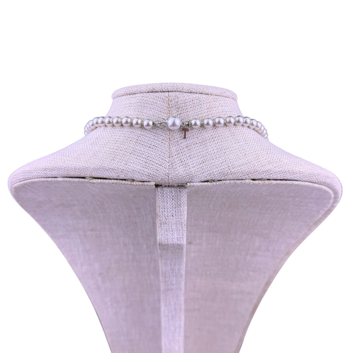 Holly Yashi Womens Silver Tone Faux Pearl Necklace Lustrous Elegant Strand