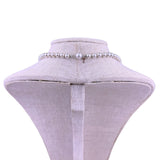 Holly Yashi Womens Silver Tone Faux Pearl Necklace Lustrous Elegant Strand