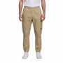 Adidas Mens Beige Cargo Pants Elastic Waist Logo Detail Stylish Design Sz S