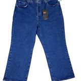 Levis Women Blue Ribcage Straight Ankle Jeans Super High Rise Sz 22W - New