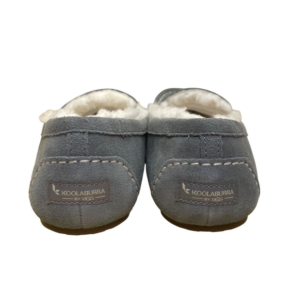 Koolaburra By UGG Women’s Gray Suede Shearling Lining Moccasin Slippers Size 10