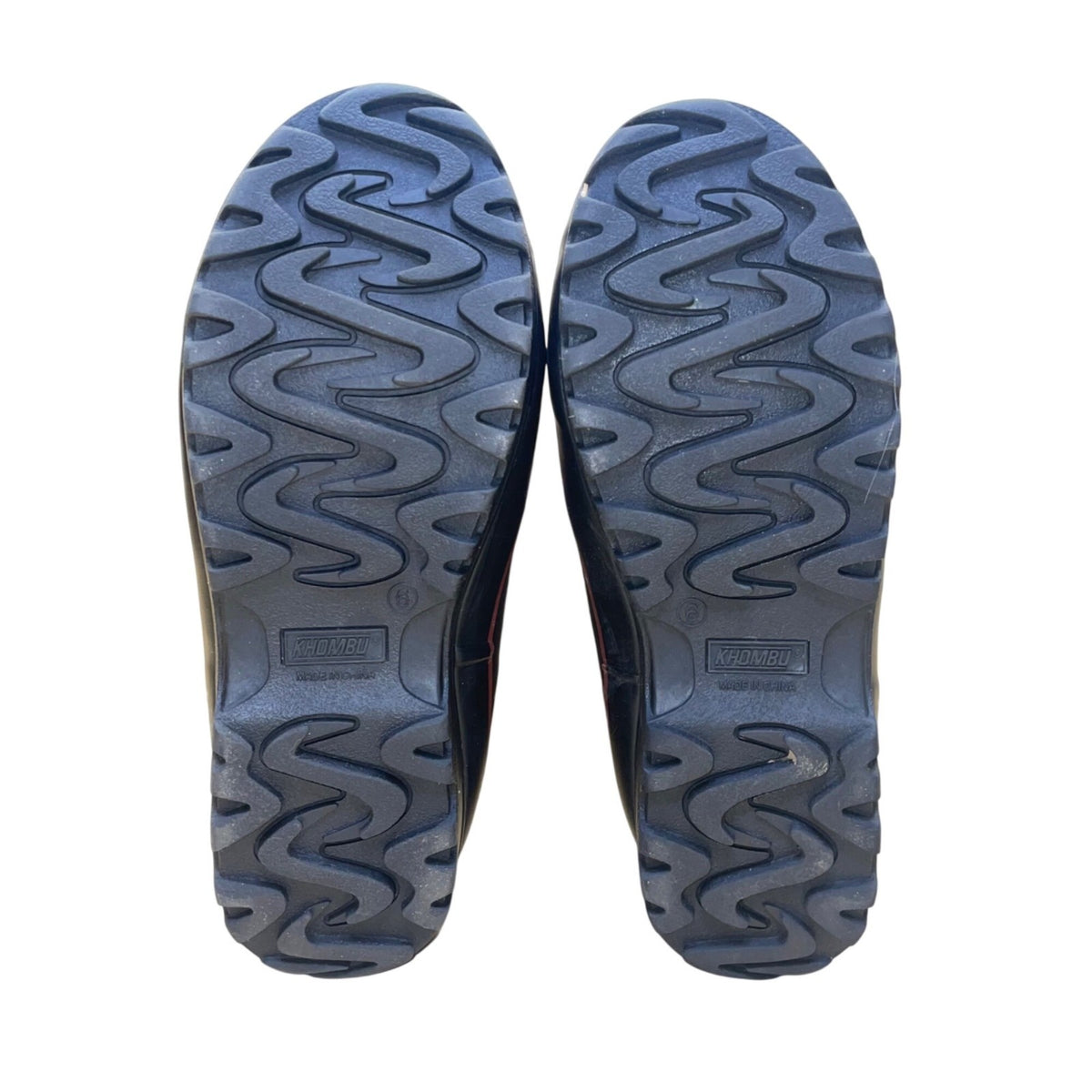 Khombu Women’s Gray Leather Waterproof Lace-Up Winter Snow Boots Size 6