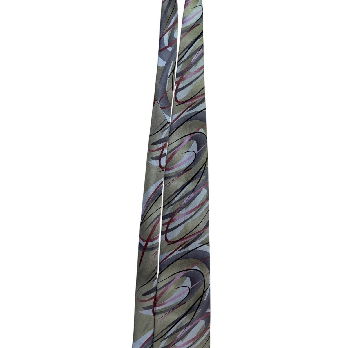 J. Garcia Mens Green Multicolor Silk Tie Wetlands I Limited Edition Collection 4