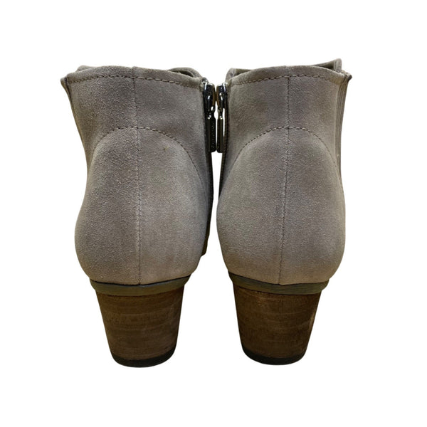 Blondo Women’s Taupe Suede Waterproof Ankle Booties Size 7.5M