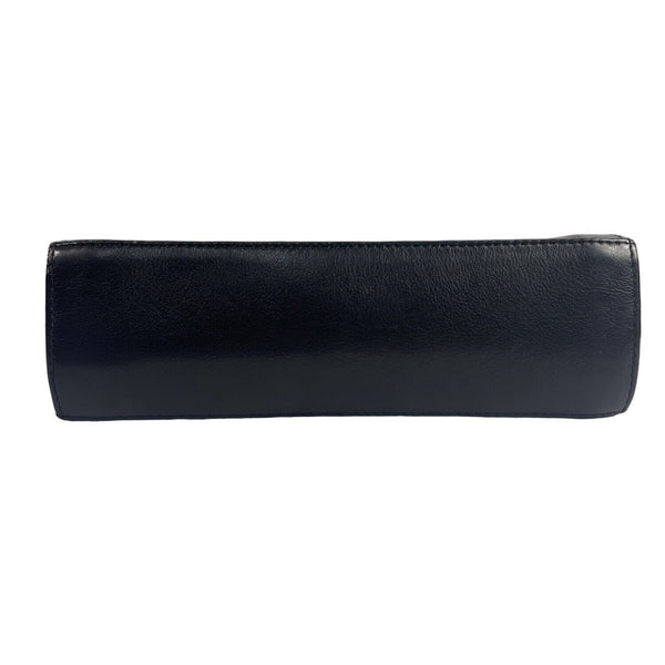 Lgin Women's Black Leather Crossbody Messenger Bag Sz M