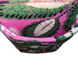 Vera Bradley Women’s Pink & Green Quilted Floral Print Adjustable Crossbody Bag