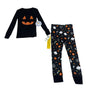 Toddler Halloween PJ Set Long Sleeve Pumpkin Top & Ghost Print Pants Sz 4 - New