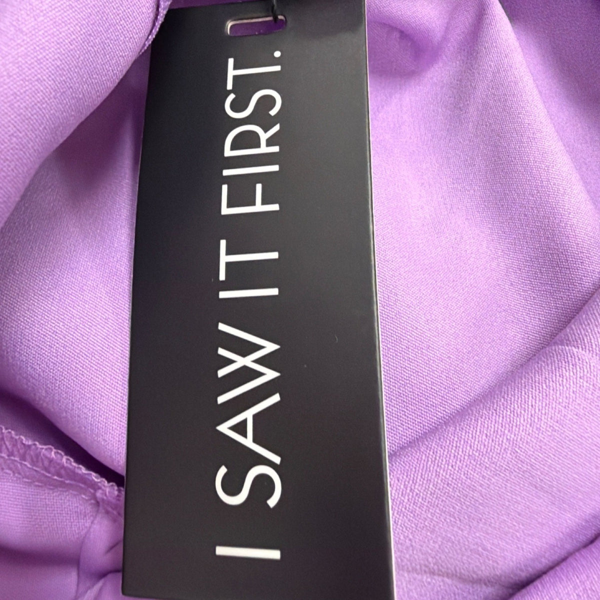 I Saw It First Womens Purple Dress Balloon Sleeves Tie-Front Size UK14 US10