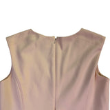 White House Black Market Womens Beige Polyester Blend Sleeveless Sheath Dress Si