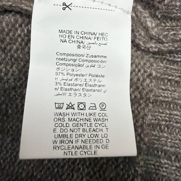 Dazy Mens Taupe Crew Neck Sweater Stylish Warm Knitwear Size S