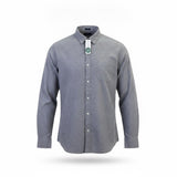 Even Tide Mens Gray Cotton Long Sleeve Button-Up Shirt Size L