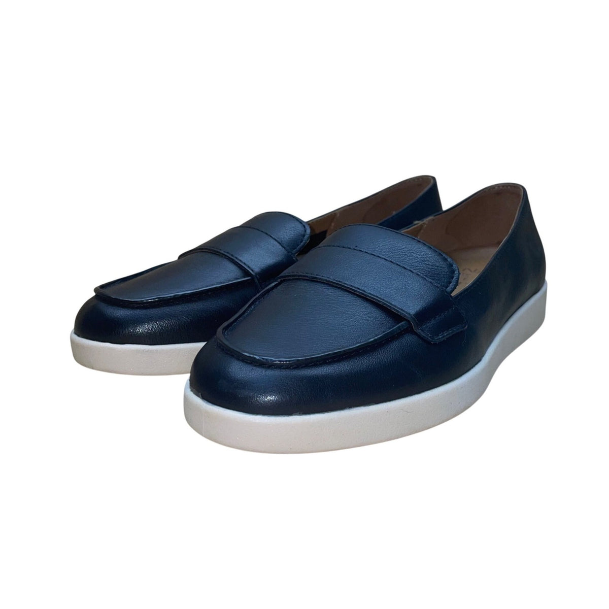 Naturalizer Women’s Black Leather Casual Sporty Karis Loafers Size 6W
