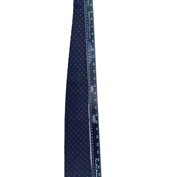 Pal Zileri Mens Brown & Blue Woven Silk Necktie Geometric Pattern Made In Italy