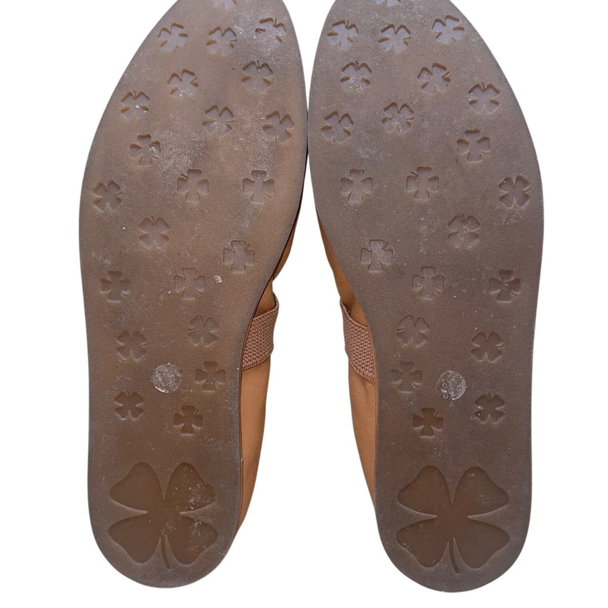 Lucky Brand Women’s Brown Leather Elastic Strap Walnen Ballet Flat Size 8M