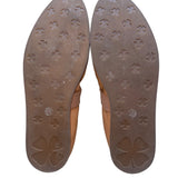 Lucky Brand Women’s Brown Leather Elastic Strap Walnen Ballet Flat Size 8M