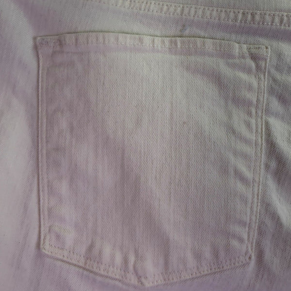 L.L. Bean Womens White Favorite Fit Jeans Regular Comfortable Size 16