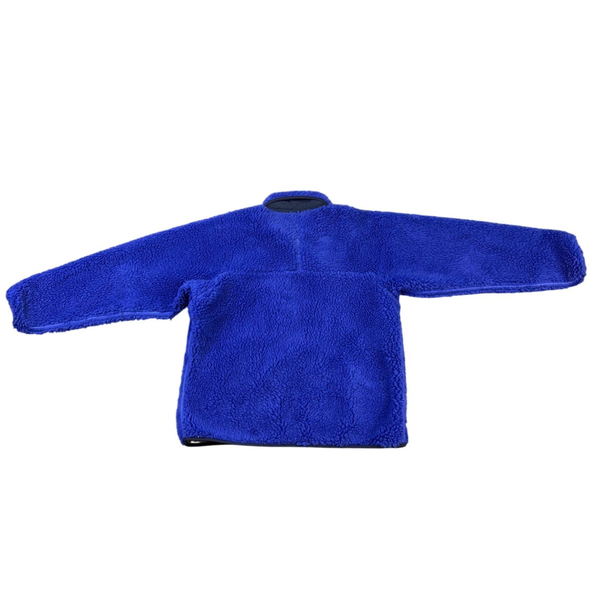 Retro Patagonia Mens Blue Sherpa Fleece Full-Zip Jacket Warm & Durable Size L