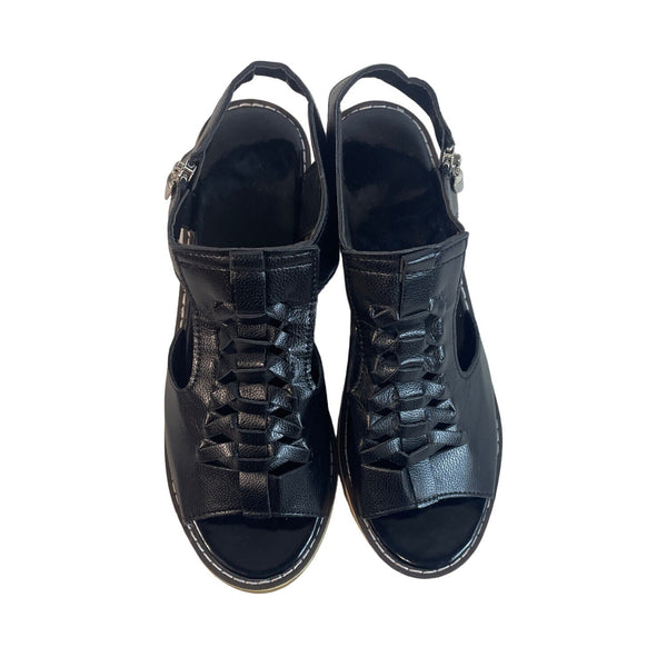 Shoes Vip Women's Black Wedge Sandals Sz 40 (9.5 US)