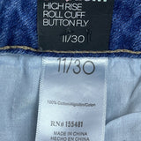 Simple Society Womens Straight Leg Distressed Denim Jeans Size 25 Premium Fabric