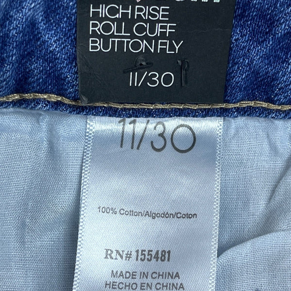 Simple Society Womens Straight Leg Distressed Denim Jeans Size 25 Premium Fabric