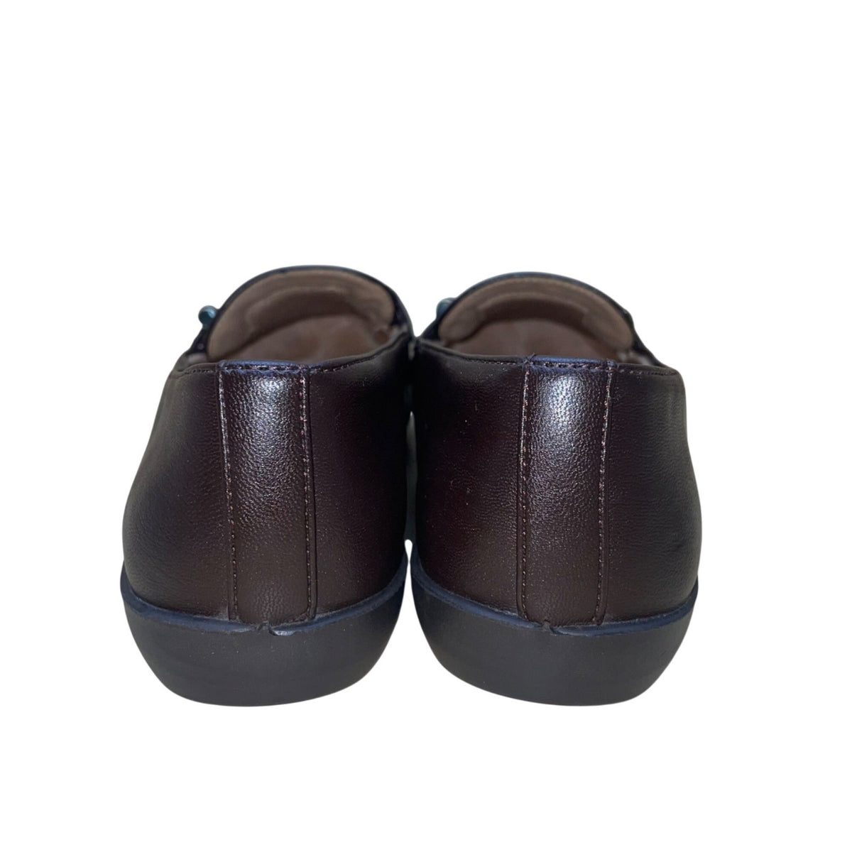 LifeStride Women’s Brown All Man-Made Slip-On Nominate Loafer Shoes Size 7M