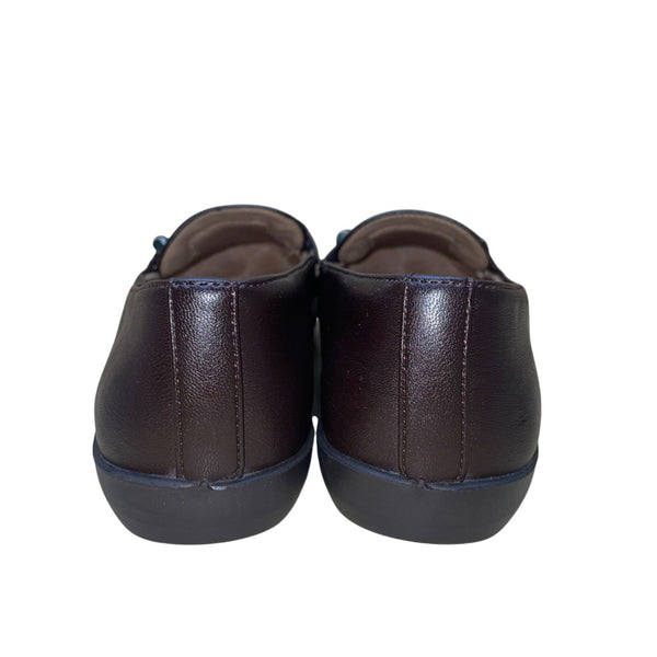 LifeStride Women’s Brown All Man-Made Slip-On Nominate Loafer Shoes Size 7M